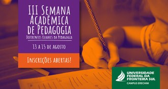 semana acadêmica pedagogia destaque