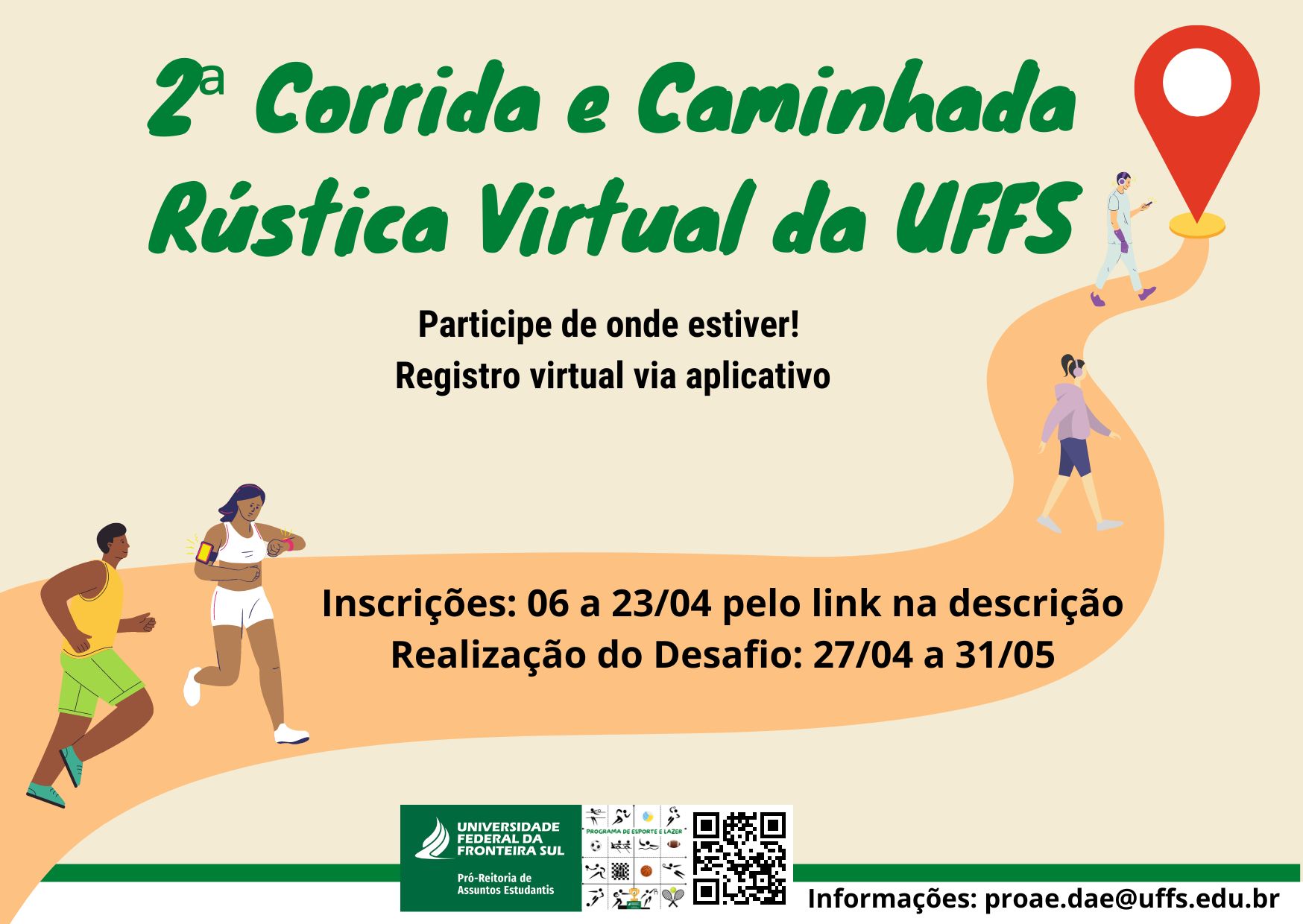 2ª Corrida e Caminhada Rústica Virtual da UFFS