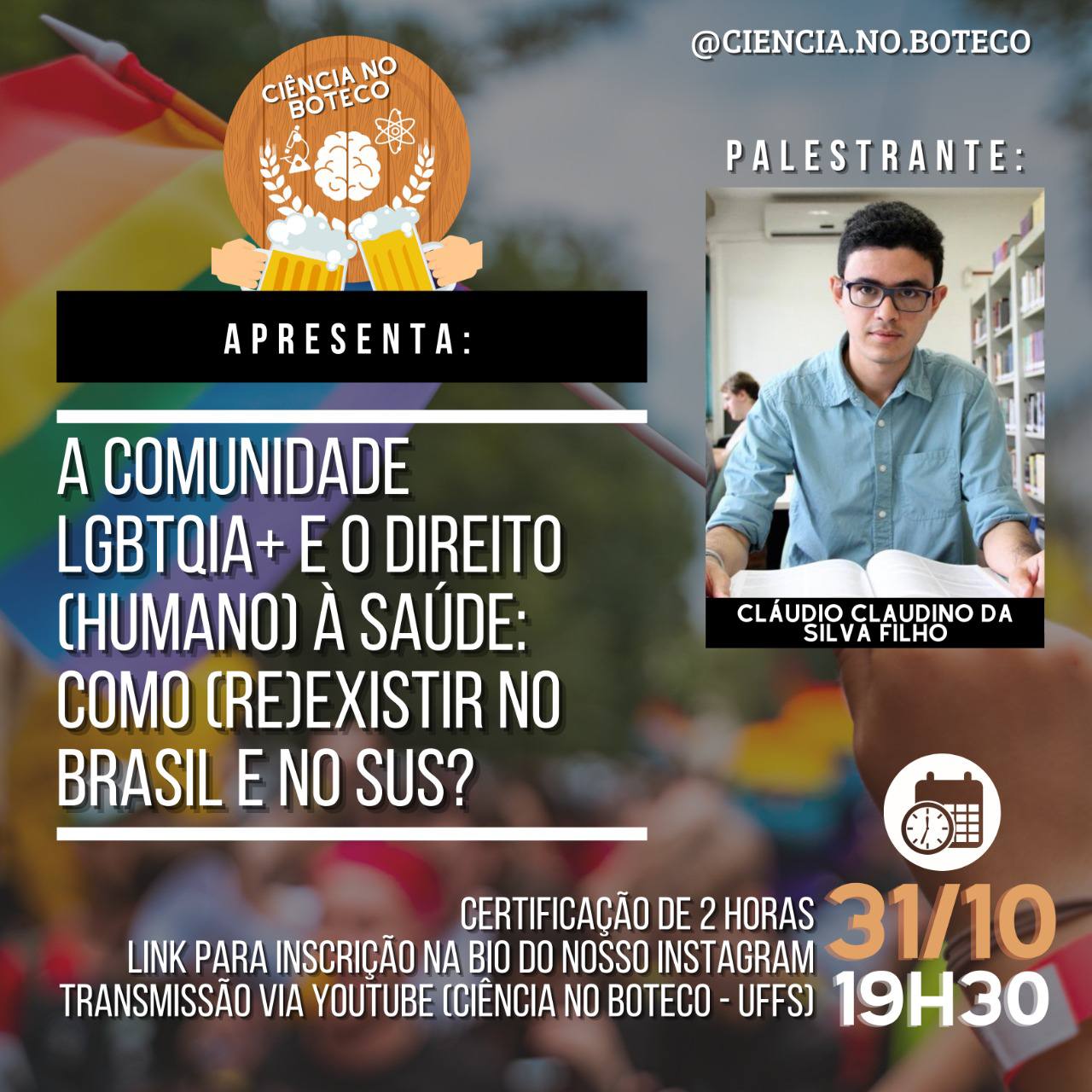 6º Evento - Ciência no Boteco - A comunidade LGBTQIA+