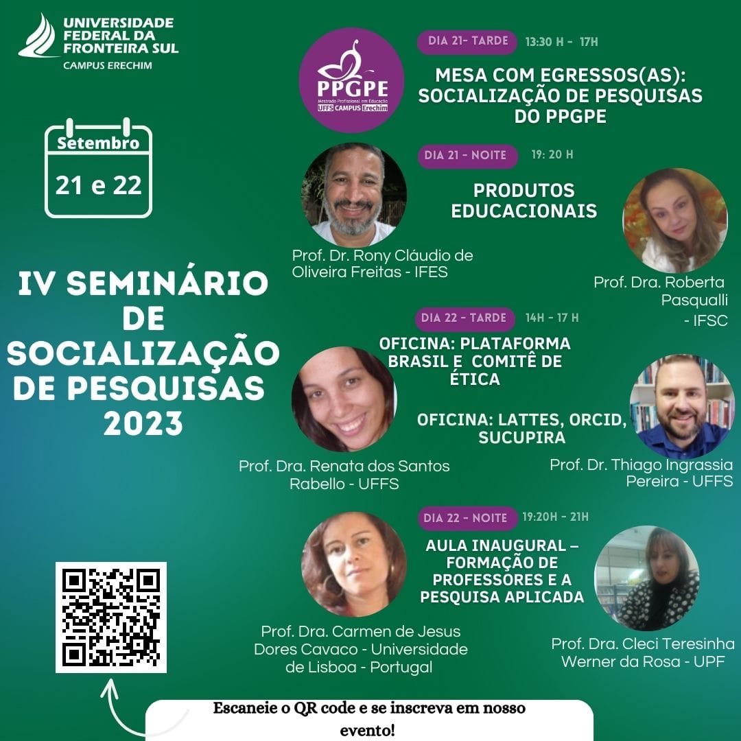SEMINÁRIO SOCIALIZAÇÃO DE PESQUISAS - PPGPE