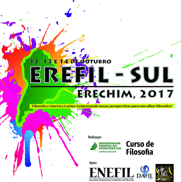 8º Encontro Regional de Estudantes de Filosofia (EREFIL) – Região Sul
