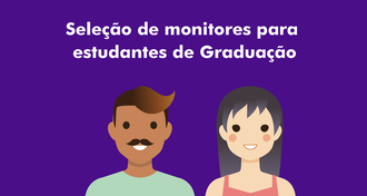 Card com informações sobre seleção de monitores estudantes graduação
