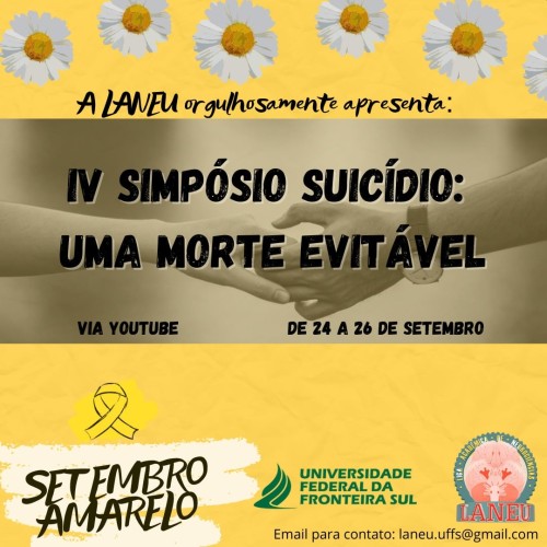 IV Simpósio “Suicídio: uma morte evitável”