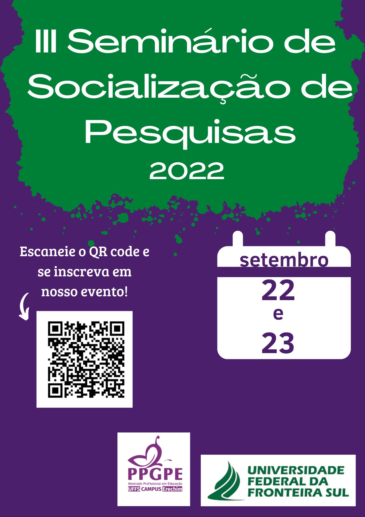III Seminário de Socialização de Pesquisas do PPGPE