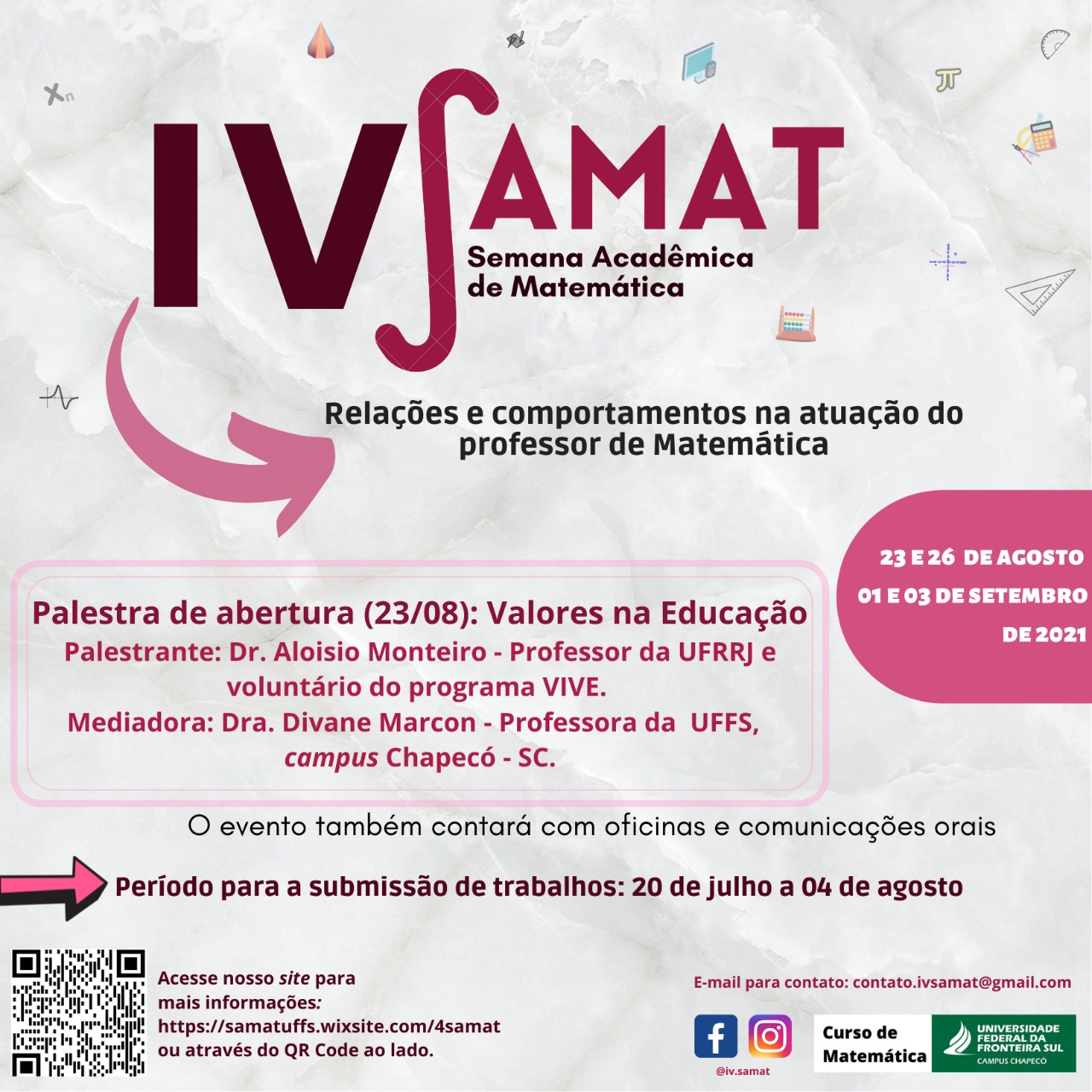 IV SAMAT - Semana Acadêmica de Matemática