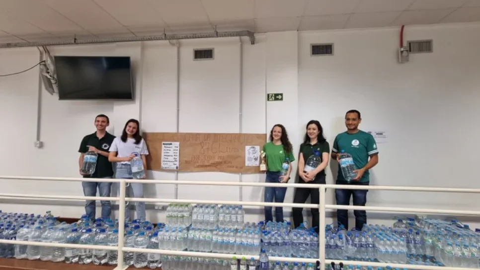 Gincana da Integração arrecadou mais de 800 litros de água mineral em ação solidária na UFFS - Campus Cerro Largo