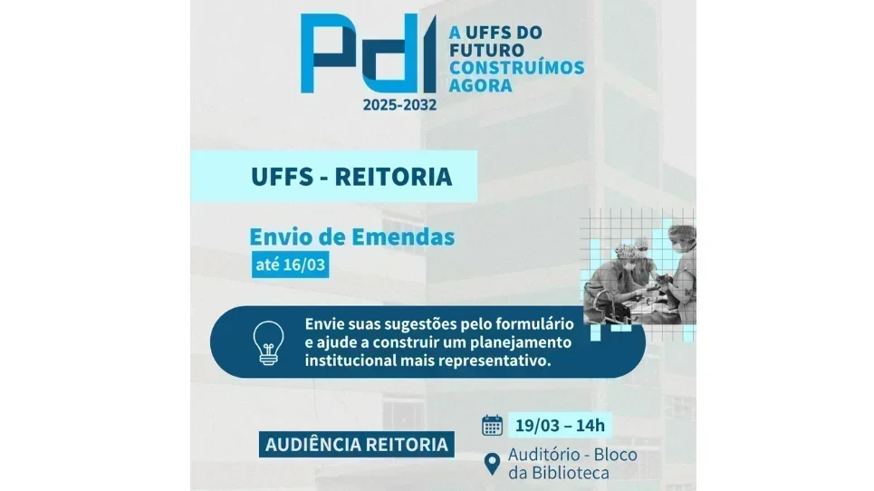 Audiência do PDI 2025-2032 - Reitoria
