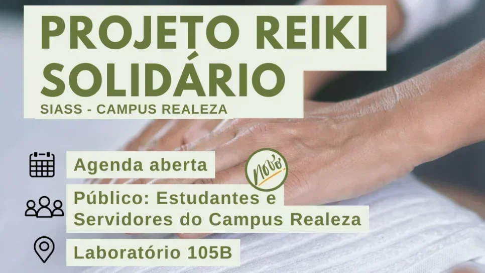Projeto Reiki Solidário do Campus Realeza será ampliado e passará a atender estudantes