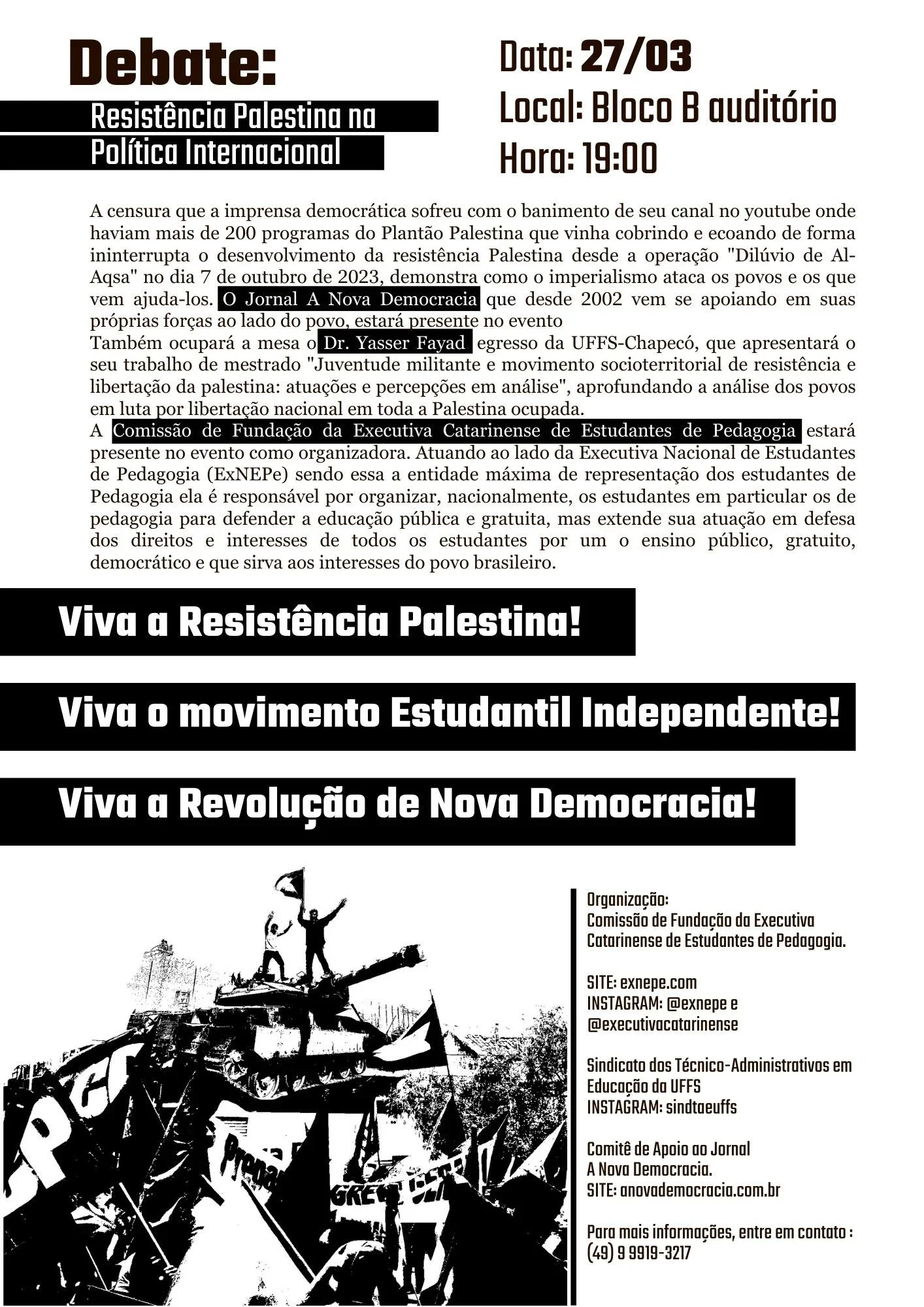 Resistência Palestina na Política Internacional