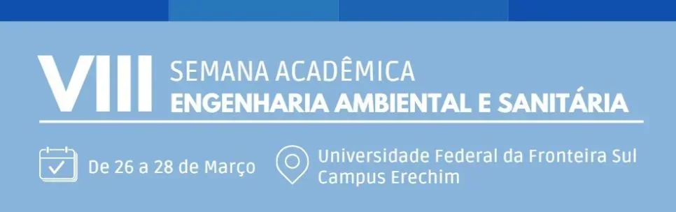VIII Semana Acadêmica de Engenharia Ambiental e Sanitária 