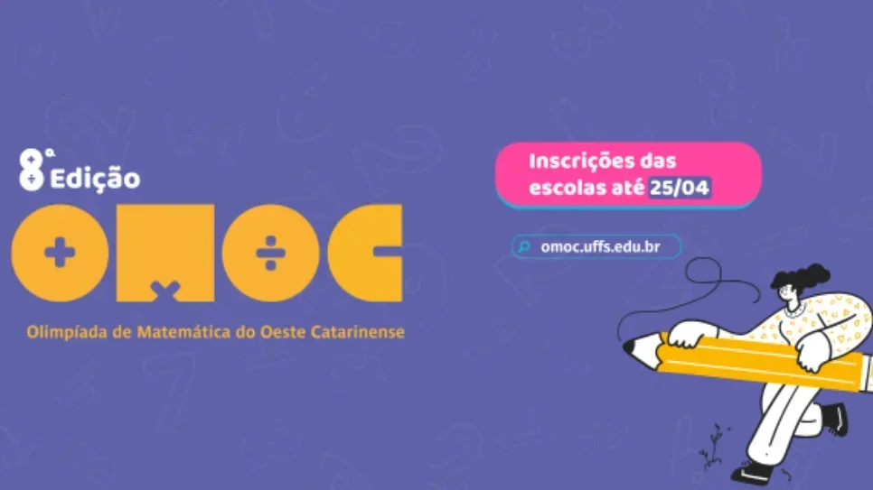 Olimpíada de Matemática do Oeste Catarinense recebe inscrições de escolas