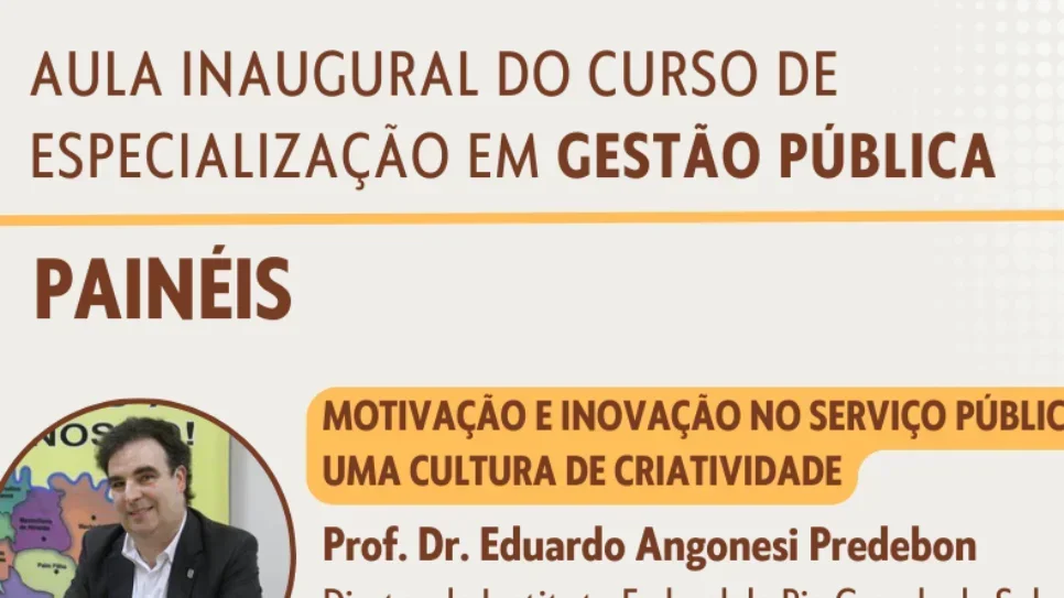 UFFS promove aula inaugural da especialização em Gestão Pública