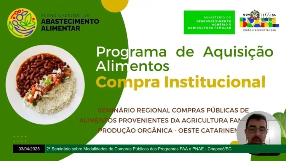 Docente utiliza experiência de pesquisa na UFFS em atuação no MDA