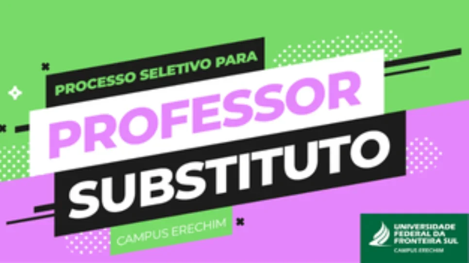 UFFS lança processo seletivo para professor substituto no Campus Erechim