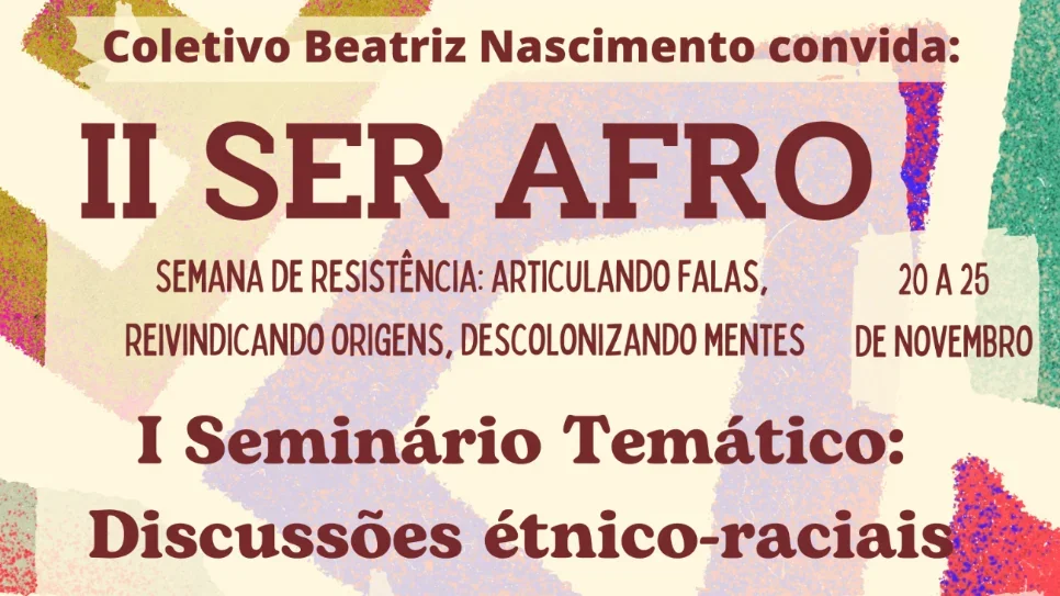 Aberto prazo de submissões de trabalhos para a II Ser Afro