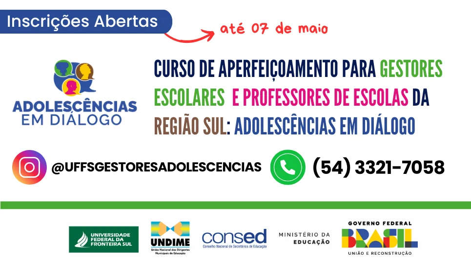Curso de pós-graduação Adolescências em Diálogo oferta 600 vagas para a região sul
