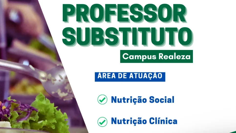 UFFS contrata professores substitutos para áreas de Nutrição Social e Clínica