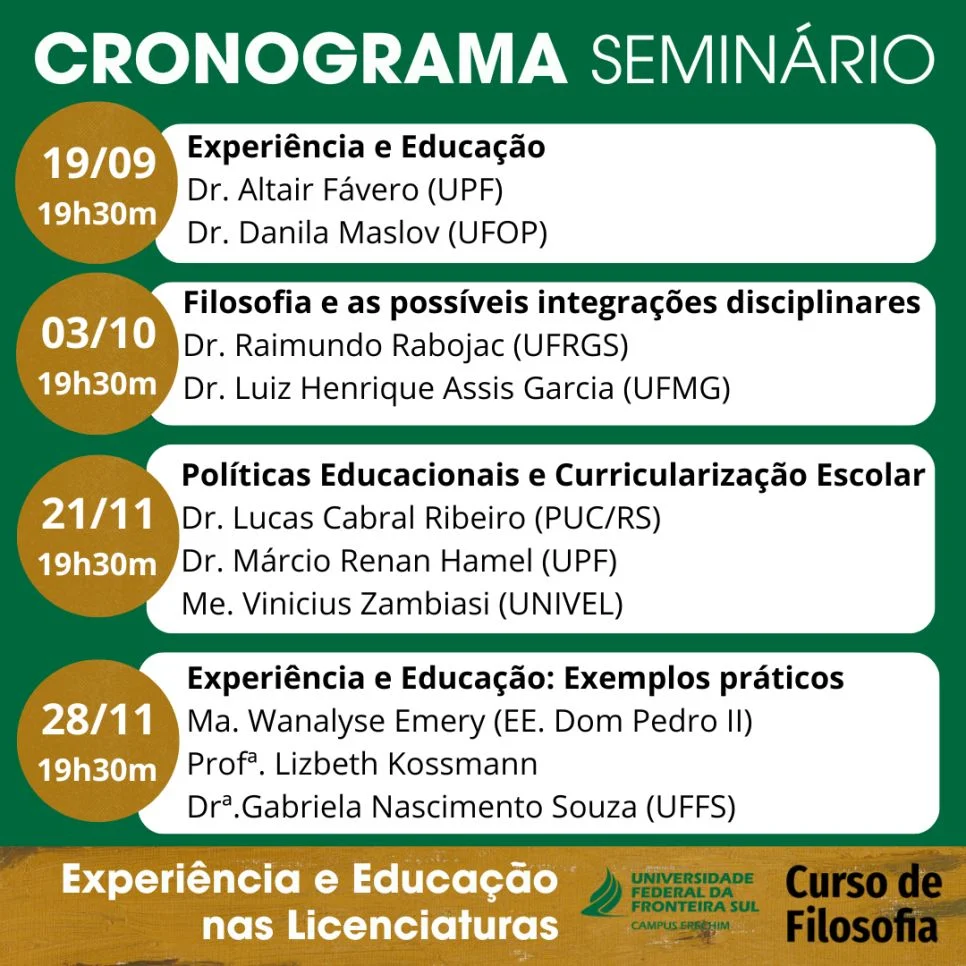 Experiência e Educação nas Licenciaturas 