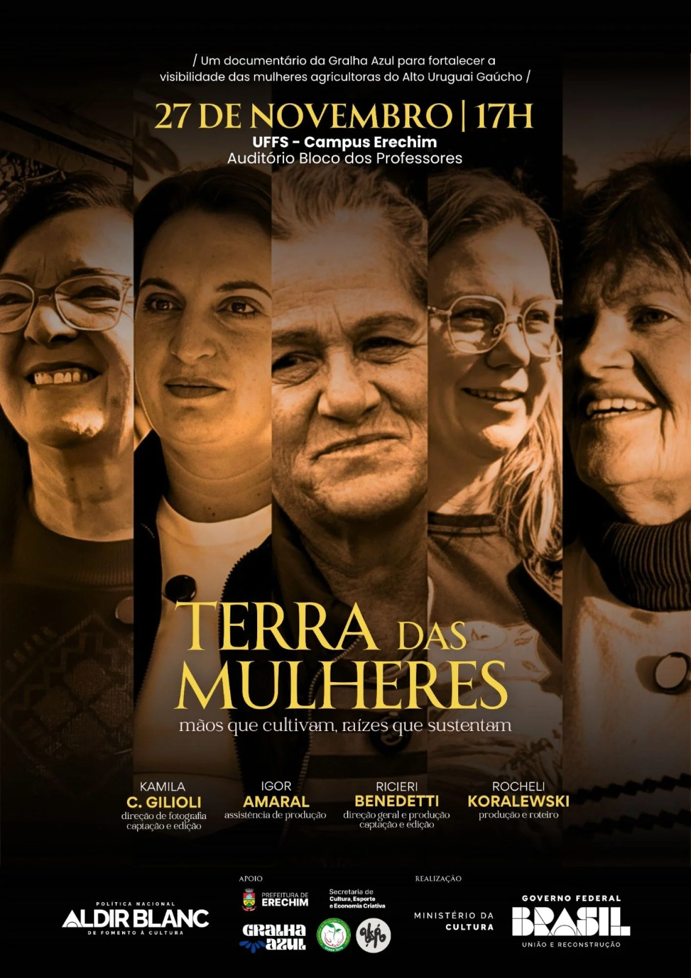 Exibição do Documentário “Terra das Mulheres - Mãos que cultivam, Raízes que sustentam” 