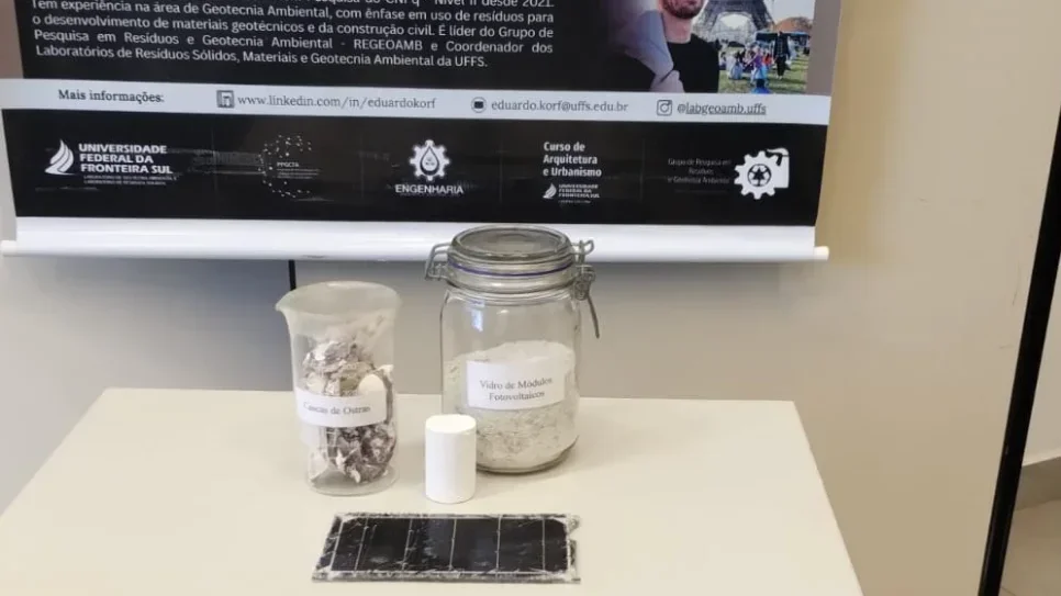 Pesquisa da UFFS aponta para possível reúso de resíduos de placas solares