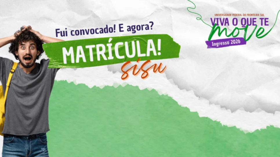 UFFS inicia matrículas de alunos convocados na chamada regular do SiSU 2026