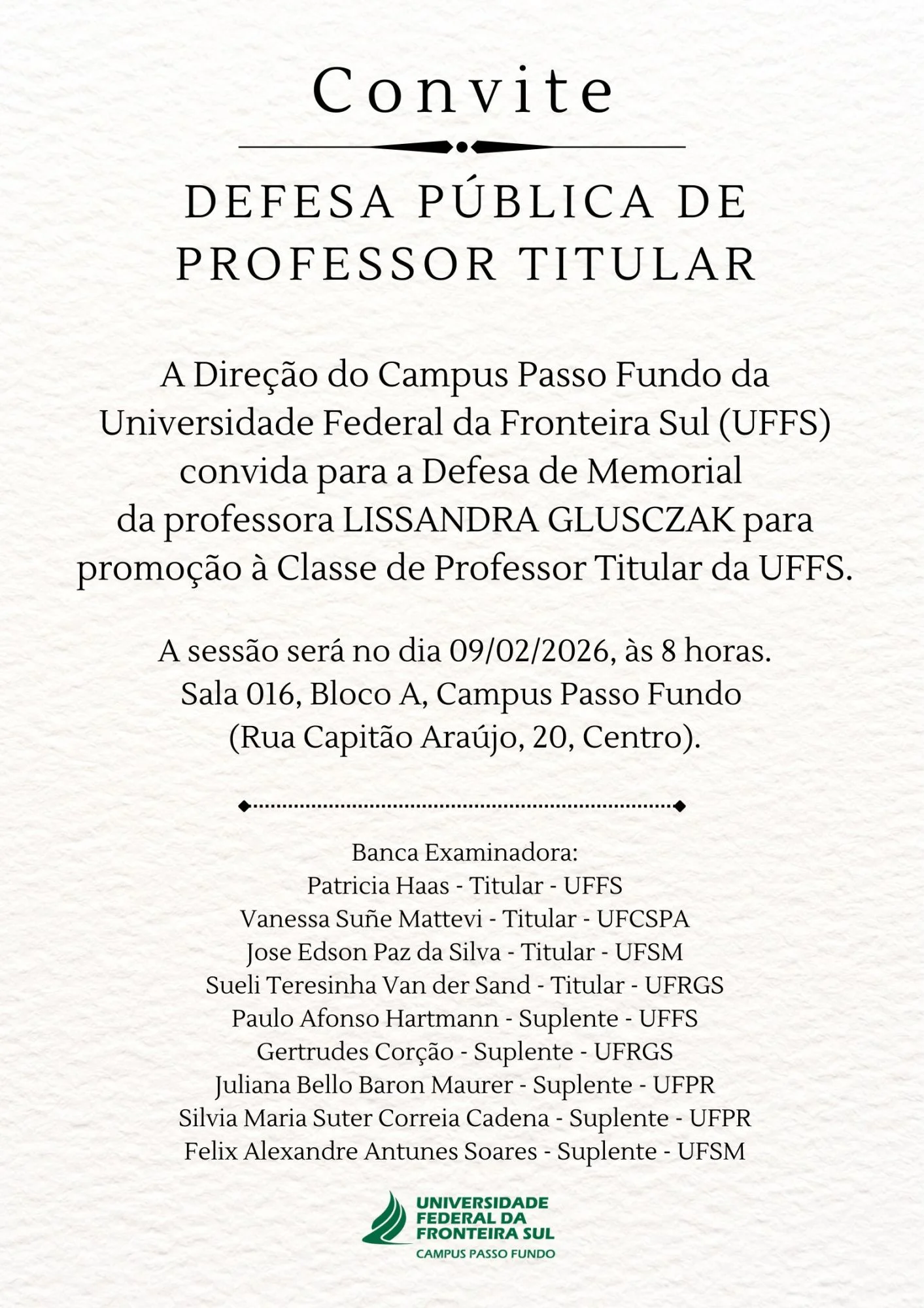 DEFESA PÚBLICA DE PROFESSOR TITULAR