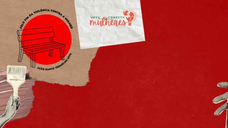 UFFS promove ação de conscientização contra o feminicídio com pintura de bancos vermelhos nos 6 campi
