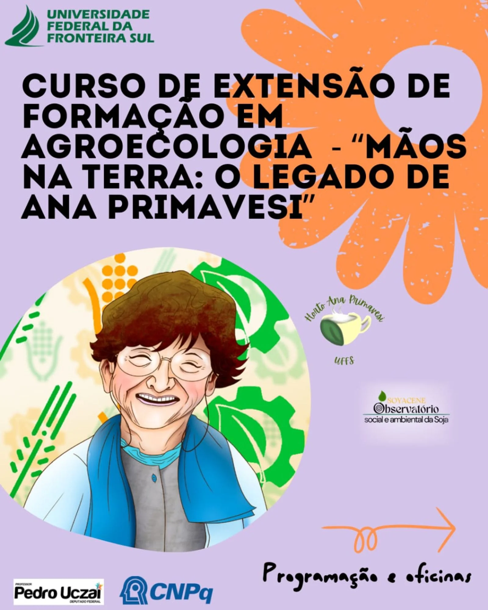 Curso de Formação em Agroecologia – “Mãos na Terra: o legado de Ana Primavesi”