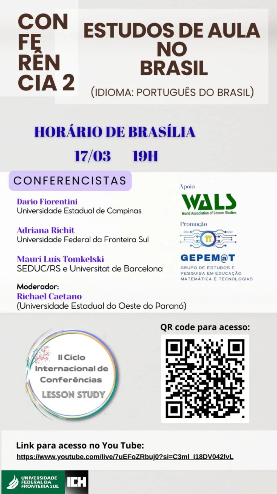 II Ciclo Internacional de Conferências Lesson Study