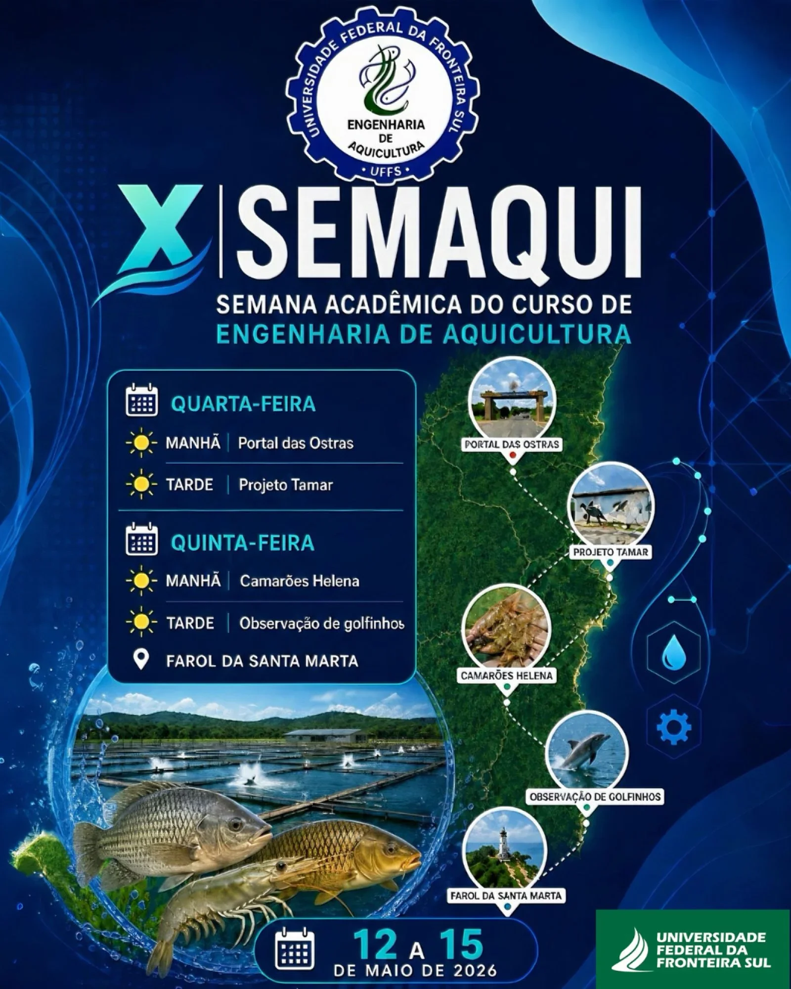 Semana acadêmica do curso de Engenharia de Aquicultura 