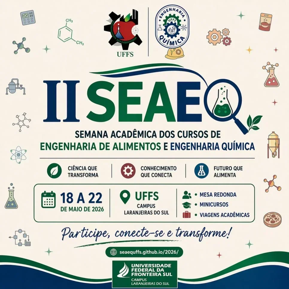 II Semana Acadêmica dos Cursos de Engenharia de Alimentos e Engenharia Química - II SEAEQ