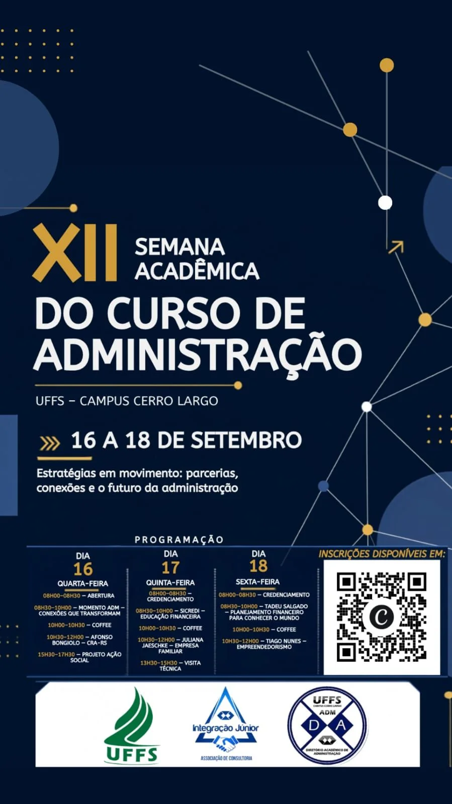 XII SEMANA ACADÊMICA DA ADMINISTRAÇÃO