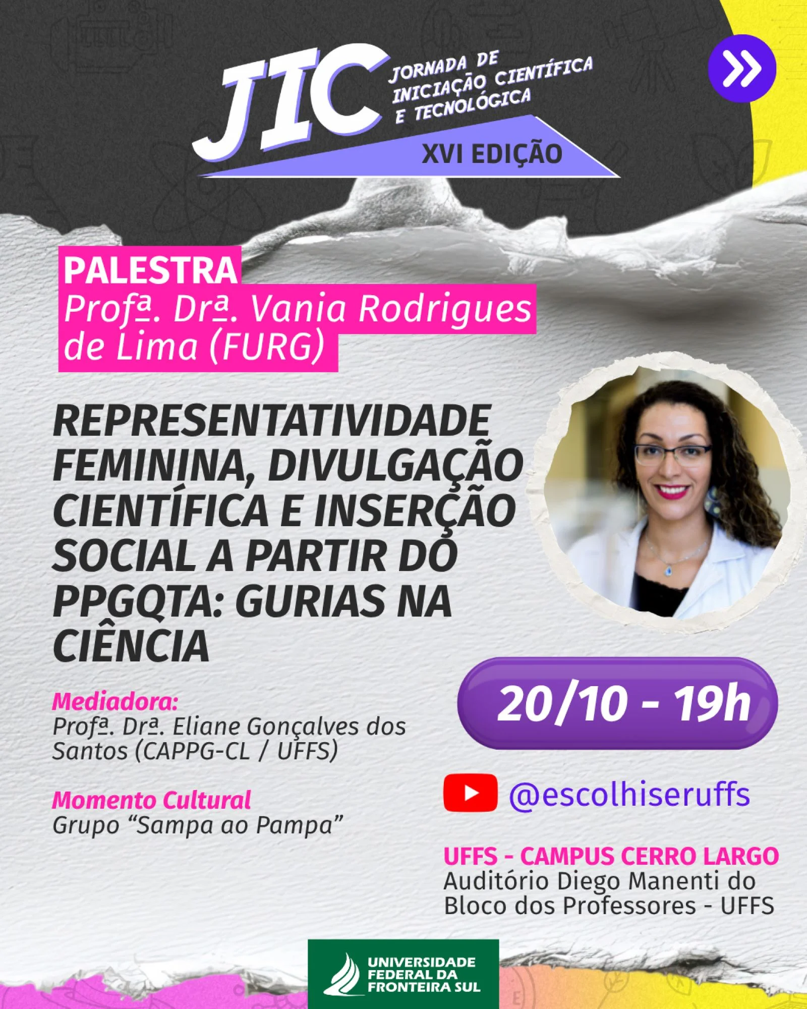  XVI Jornada de Iniciação Científica e Tecnológica – XV JIC