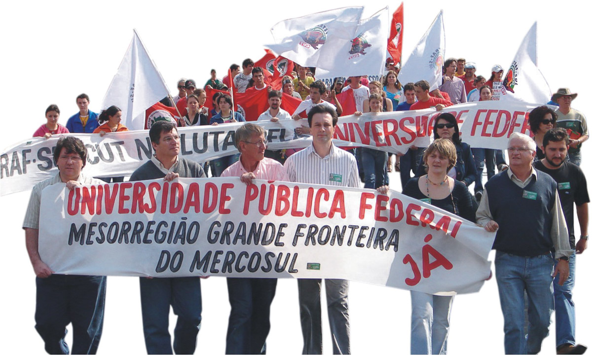 Manifestação pela criação da UFFS / Foto: Banco de Imagens/UFFS